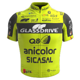 2022 Glassdrive / Q8 / Anicolor [GCT] Cycling Jersey And Bib Shorts Set