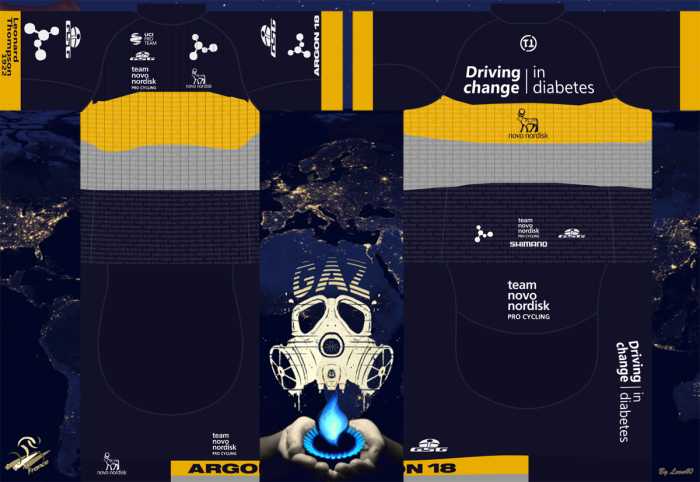 Team Novo Nordisk [TNN] 2022 Cycling Jersey And Bib Shorts