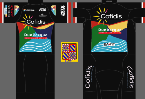 Dunkerque Grand Littoral - Cofidis [DGL] 2022 Cycling Jersey And Bib Shorts