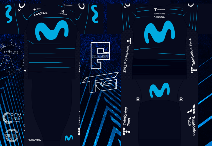 Movistar Team [MOV] 2022 Cycling Jersey And Bib Shorts