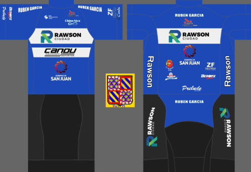 Municipalidad de Rawson [MDR] 2022 Cycling Jersey And Bib Shorts