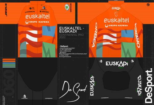 Euskaltel - Euskadi [EUS] 2022 Cycling Jersey And Bib Shorts