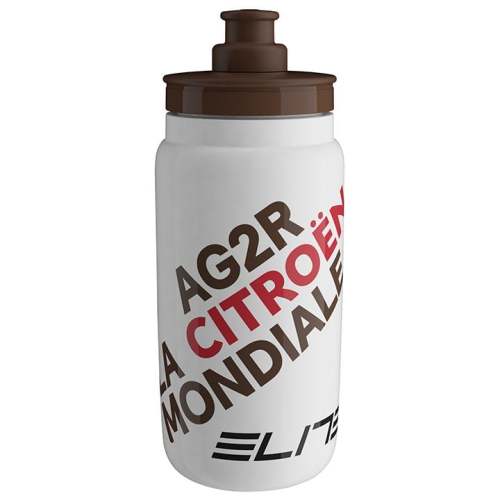 ELITE WATER BOTTLE FLY TEAMS 2021 AG2R CITROEN 550 ML WHITE - BLACK - RED