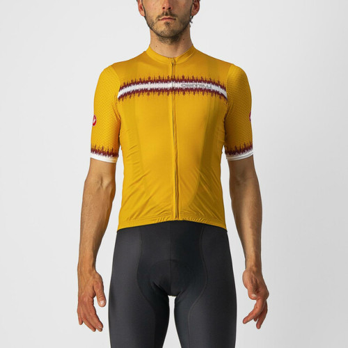 2022 GRIMPEUR Summer Cycling Jersey and Bib Shorts MUSTARD