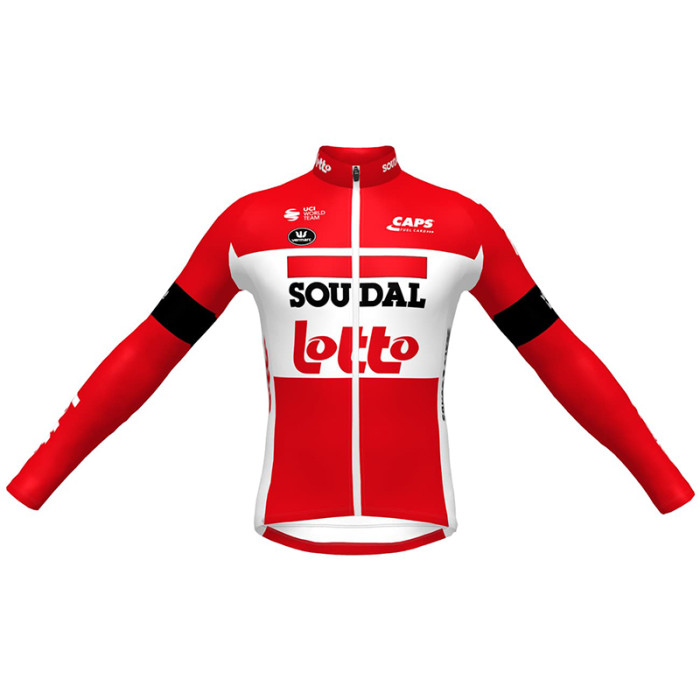 LOTTO SOUDAL 2022 long sleeve cycling jersey - professional cycling team And Bib Shorts