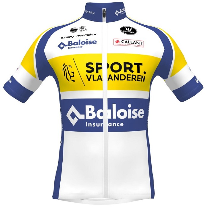 Sport Vlaanderen - Baloise 2022 cycling jersey and bib shorts set - professional cycling team