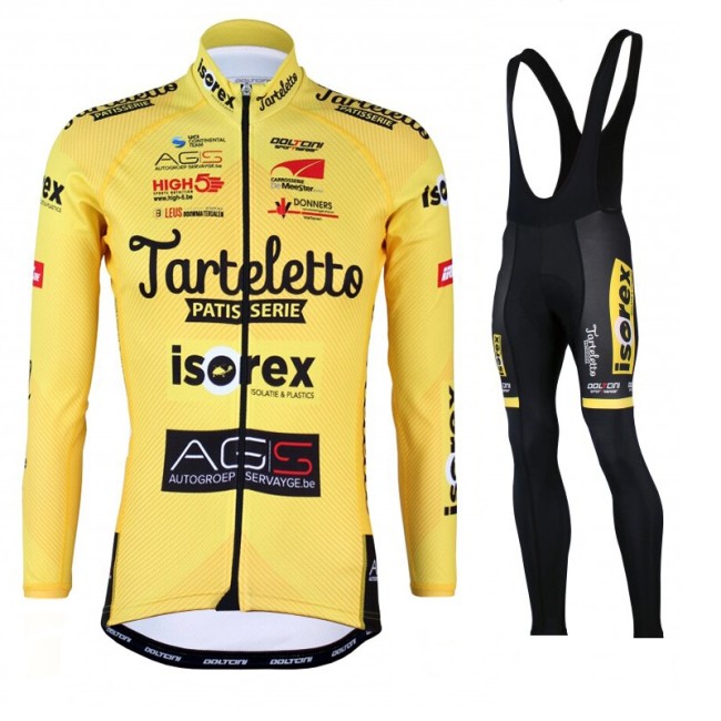 2022 PRO CyclingLong Sleeves Jersey And Bib Pant Suit - ISOREX TARTELETTO