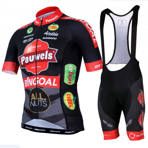 2022 Cycling Short Sleeves Jersey And Bib Shorts Suit - PAUWELS BINGOAL