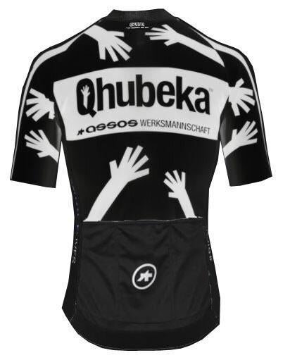 2022 Men's Team Qhubeka Assos GTShort Cycling Sleeve Black Jersey And Bib Shorts Set