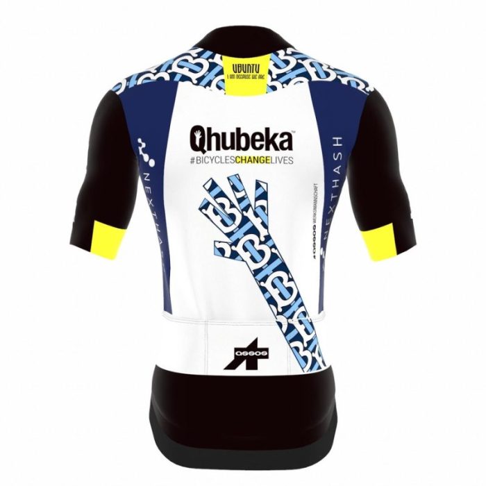 2022 Men's Team Qhubeka Assos Limited Edition Cycling Sleeve Black Jersey And Bib Shorts Set