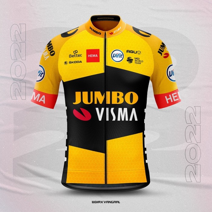 2022 Team Jumbo - Visma Cycling Short Sleeve Jersey