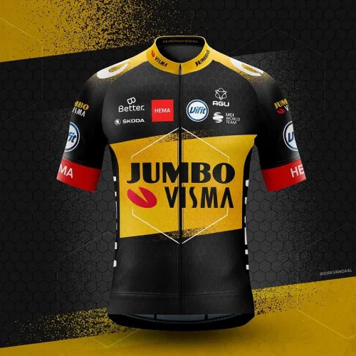 2022 Team Jumbo - Visma Cycling Short Sleeve Jersey