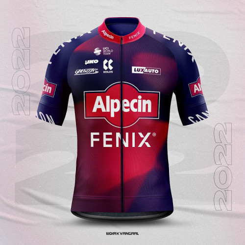 2022 Team Alpecin-FENIX Cycling Short Sleeve Jersey