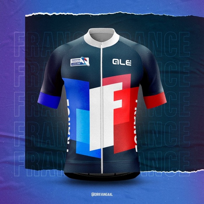 2022 Team France Cycling Short Sleeve Jersey