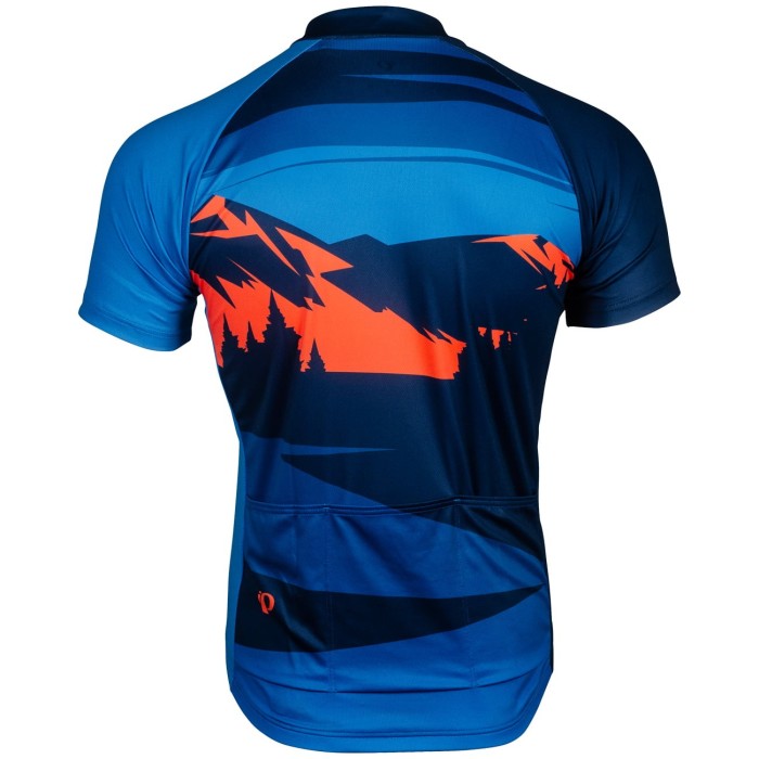 2022 Pearl Izumi Mountain Blue Cycling Jersey And Bib Shorts Set