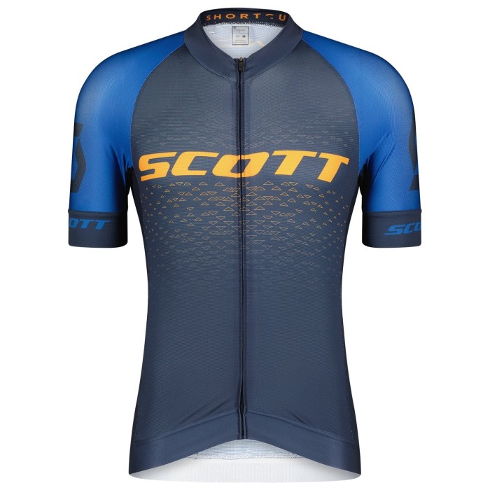 2022 Scott RC Pro Blue Cycling Jersey And Bib Shorts Set