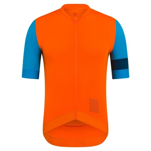 2022 Rapha Team Training Orange Cycling Jersey And Bib Shorts Set