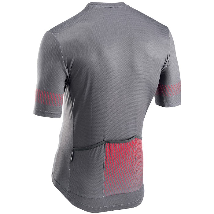 2022 Northwave Origin Dark Grey Red Cycling Jersey And Bib Shorts Set