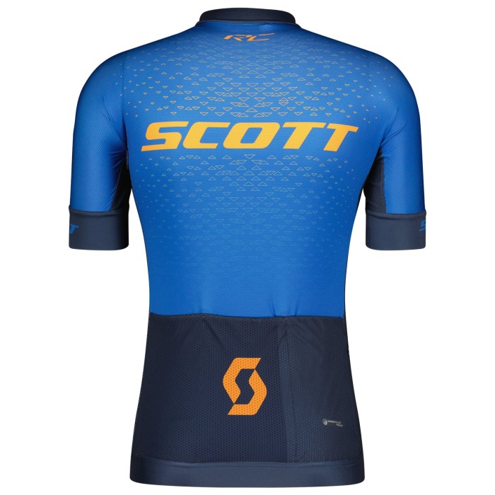 2022 Scott RC Pro Blue Cycling Jersey And Bib Shorts Set