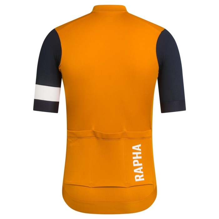 2022 Rapha Team Training Yellow Cycling Jersey And Bib Shorts Set