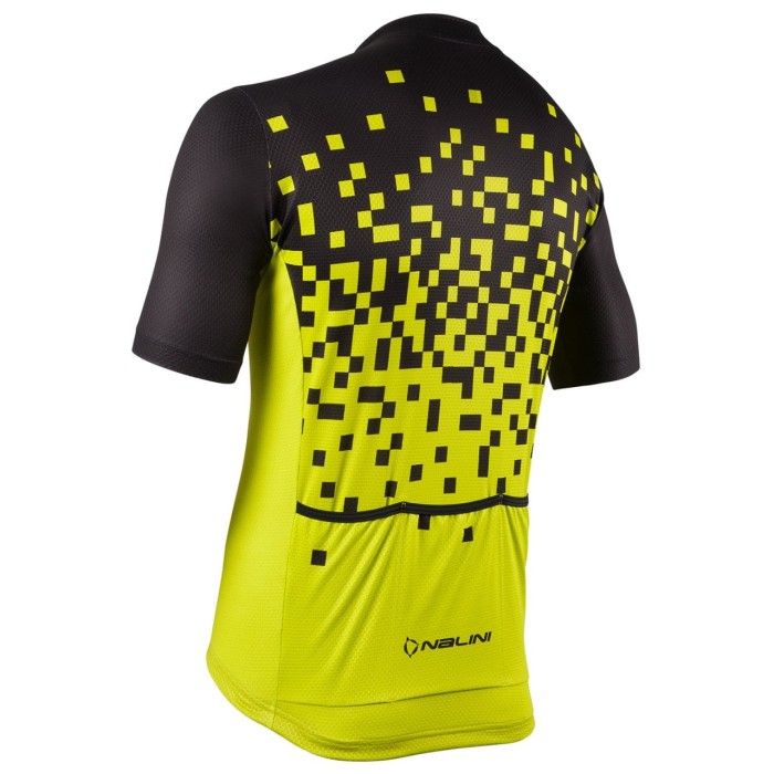 2022 Nalini Lattice Yellow Cycling Jersey And Bib Shorts Set