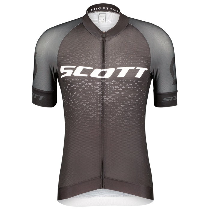 2022 Scott RC Pro Black Grey Cycling Jersey And Bib Shorts Set