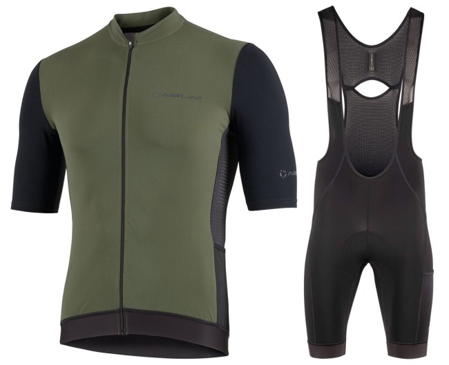 2022 Nalini New Sun Block Black Cycling Jersey And Bib Shorts Set