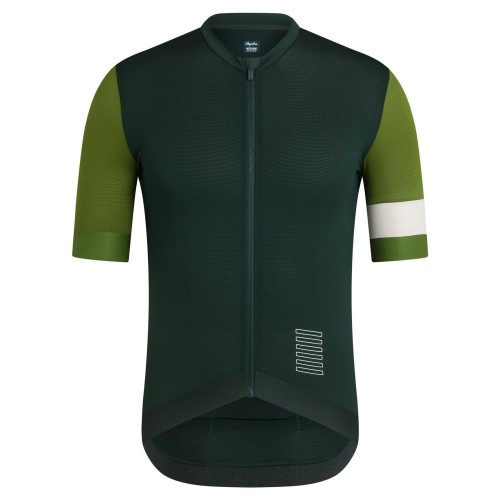 2022 Rapha Team Training Blackish Green Cycling Jersey And Bib Shorts Set