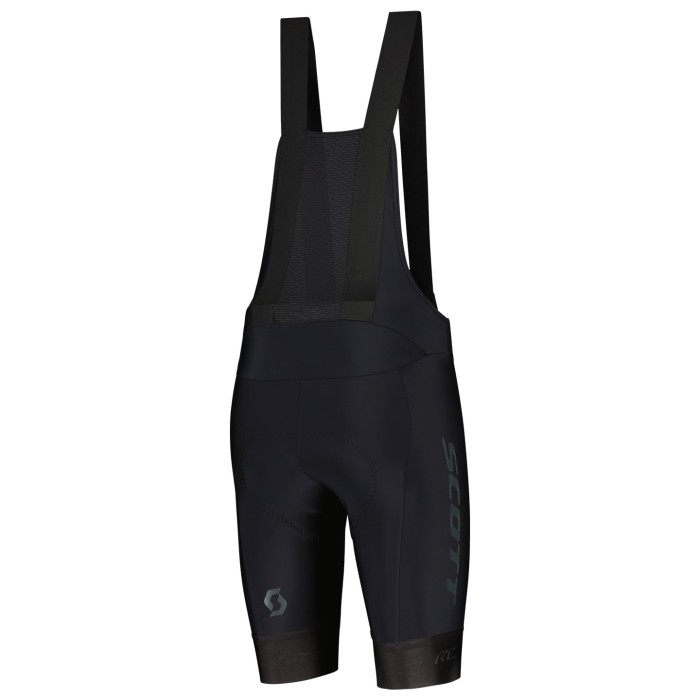 2022 Scott RC Pro Black Grey Cycling Jersey And Bib Shorts Set