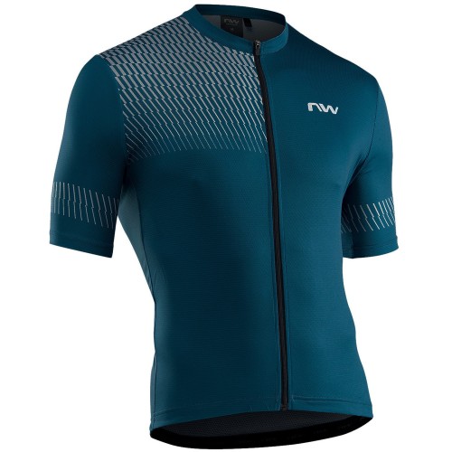 2022 Northwave Origin Blue Cycling Jersey And Bib Shorts Set