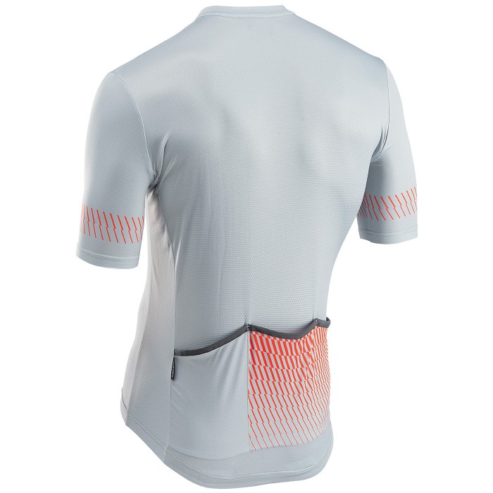 2022 Northwave Origin Grey Red Cycling Jersey And Bib Shorts Set