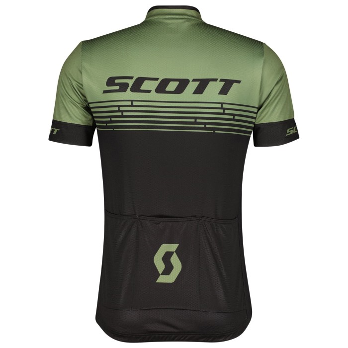 2022 Scott RC Team 2.0 Black Green Cycling Jersey And Bib Shorts Set