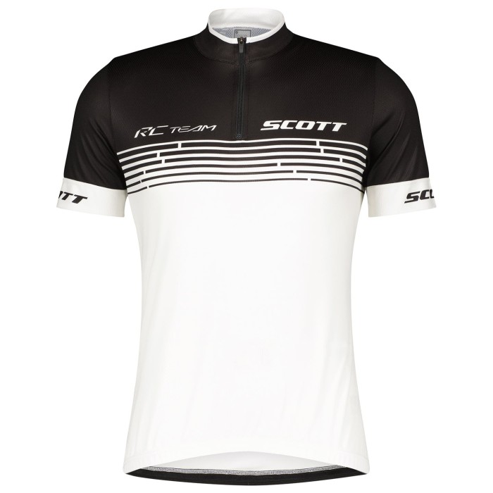 2022 Scott RC Team 2.0 Black White Cycling Jersey And Bib Shorts Set