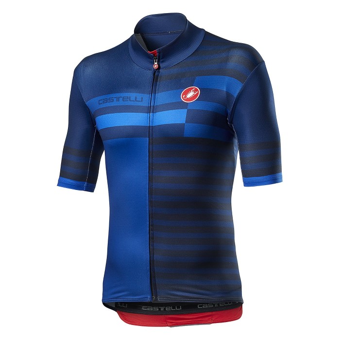 2022 Cаstelli MW Blue Cycling Jersey And Bib Shorts Set