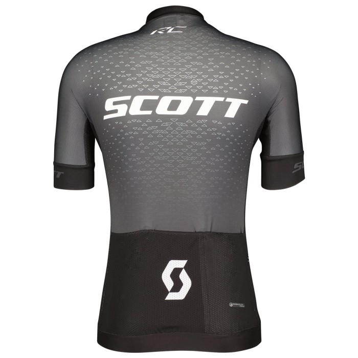 2022 Scott RC Pro Black Grey Cycling Jersey And Bib Shorts Set