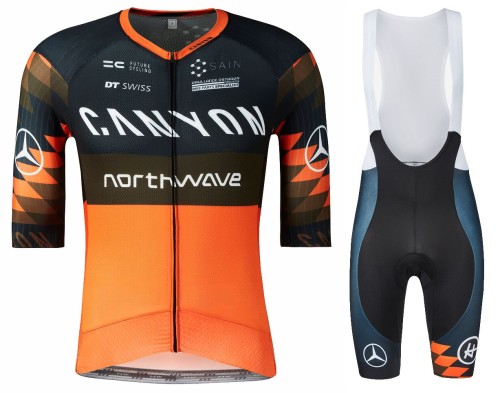 2022 Team Canyon Northwave Benz Cycling Jersey And Bib Shorts Set