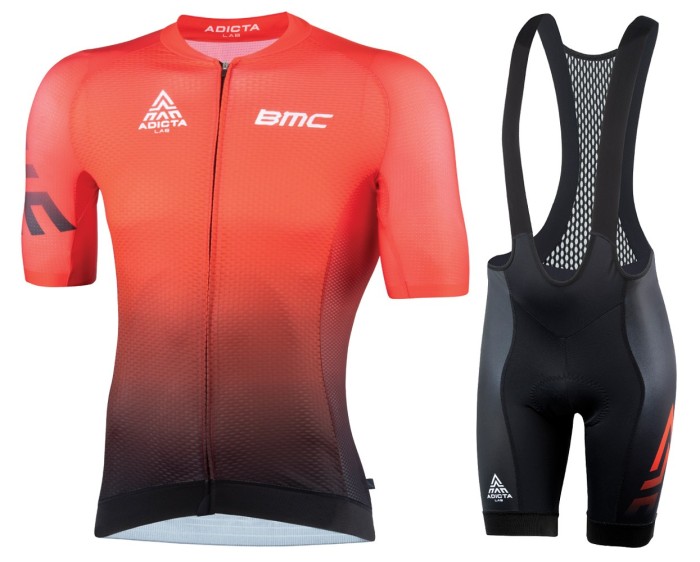 2022 Adicta Lab BMC Orange Cycling Jersey And Bib Shorts Set