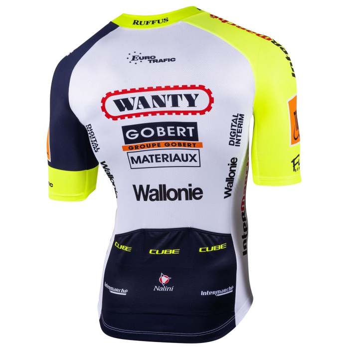 2022 TEAM INTERMARCHÉ-WANTY-GOBERT Cycling Jersey And Bib Shorts Set- BLUE - YELLOW