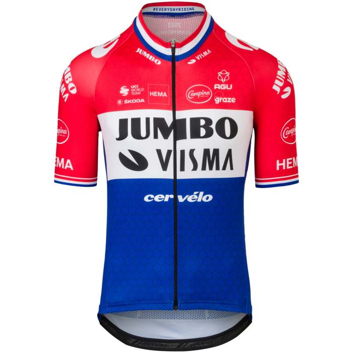 TEAM JUMBO-VISMA DUTCH CHAMPION 2022 SET (2 PIECES) WHITE - BLUE - RED