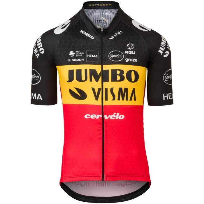 TEAM JUMBO-VISMA BELGIAN CHAMPION 2022 SET (2 PIECES) BLACK - RED - YELLOW