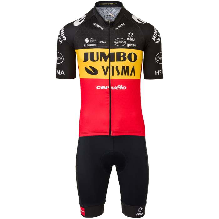 TEAM JUMBO-VISMA BELGIAN CHAMPION 2022 SET (2 PIECES) BLACK - RED - YELLOW