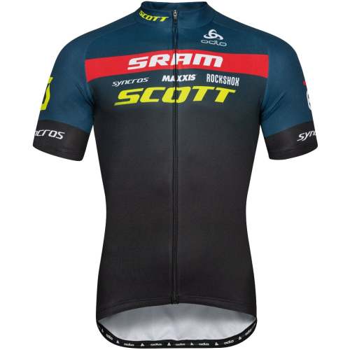 2022 SCOTT SRAM Cycling Jersey And Bib Shorts Set BLACK - GREEN