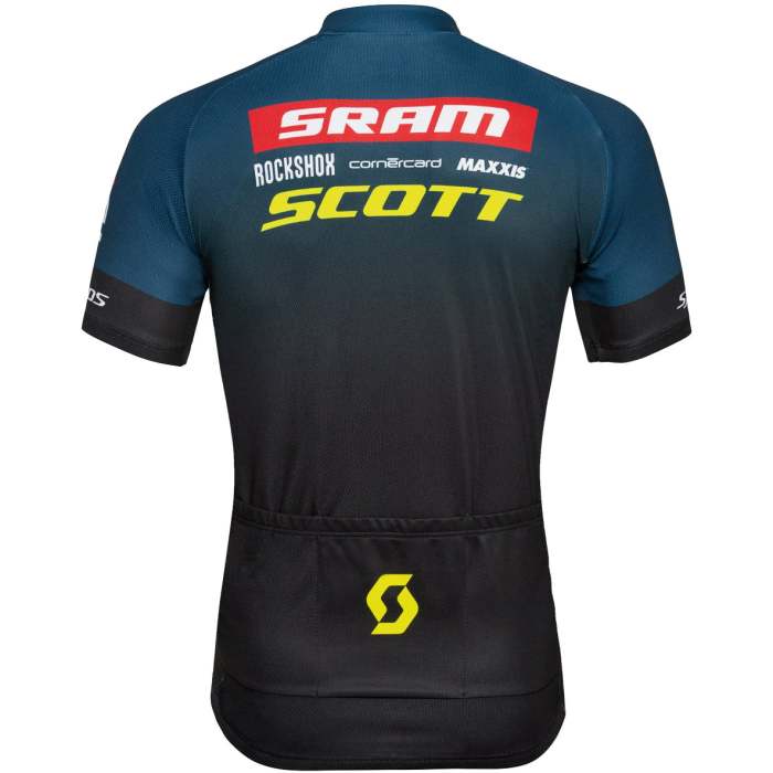 2022 SCOTT SRAM Cycling Jersey And Bib Shorts Set BLACK - GREEN