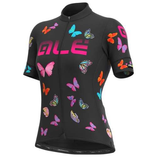 2022 ALÉ BUTTERFLY WOMEN'S Cycling Jersey And Bib Shorts Set BLACK