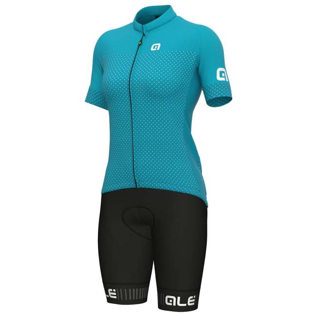 2022 ALÉ LEVEL WOMEN'S Cycling Jersey And Bib Shorts Set AQUA