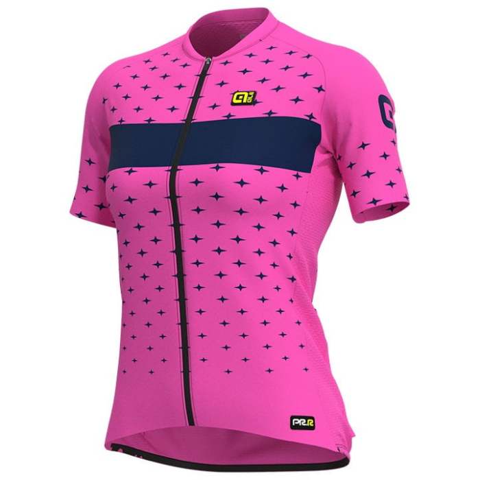 2022 ALÉ STARS WOMEN'S SETCycling Jersey And Bib Shorts Set NEON-PINK