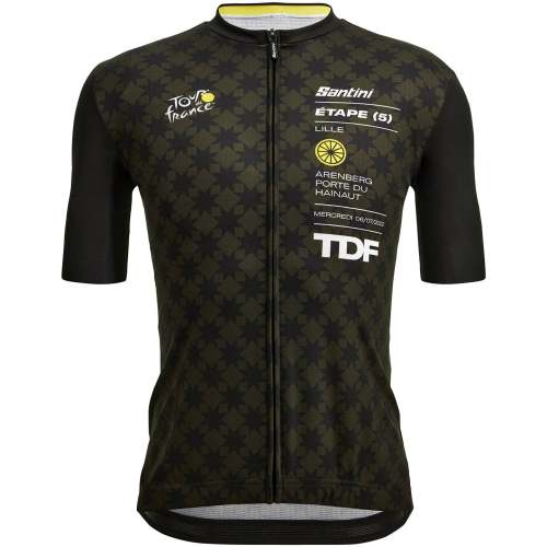 TOUR DE FRANCE SHORT SLEEVE JERSEY LILLE-ARENBERG 2022 BLACK - GREEN