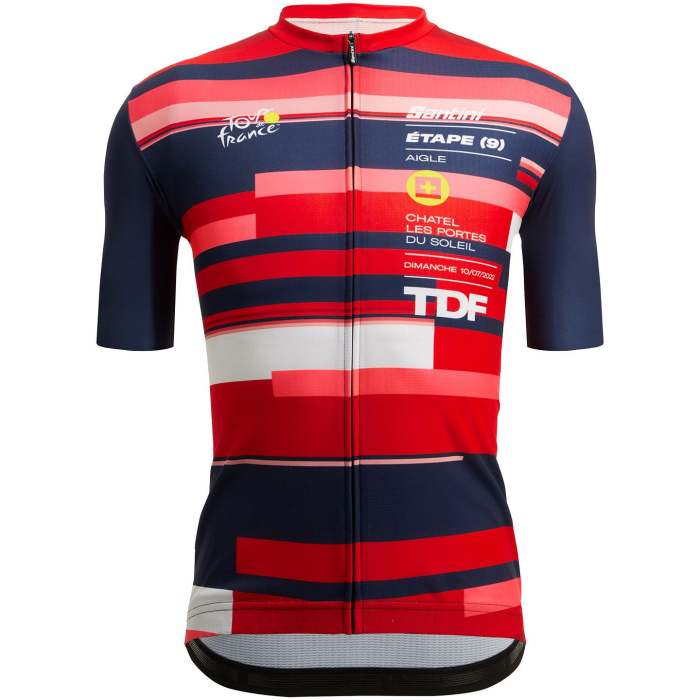 TOUR DE FRANCE SHORT SLEEVE JERSEY AIGLE-CHÂTEL 2022 BLUE - RED