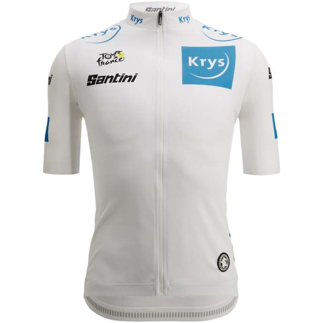 TOUR DE FRANCE SHORT SLEEVE JERSEY YOUNG PROFESSIONAL 2022 WHITE