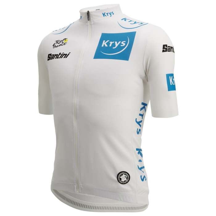 TOUR DE FRANCE SHORT SLEEVE JERSEY YOUNG PROFESSIONAL 2022 WHITE